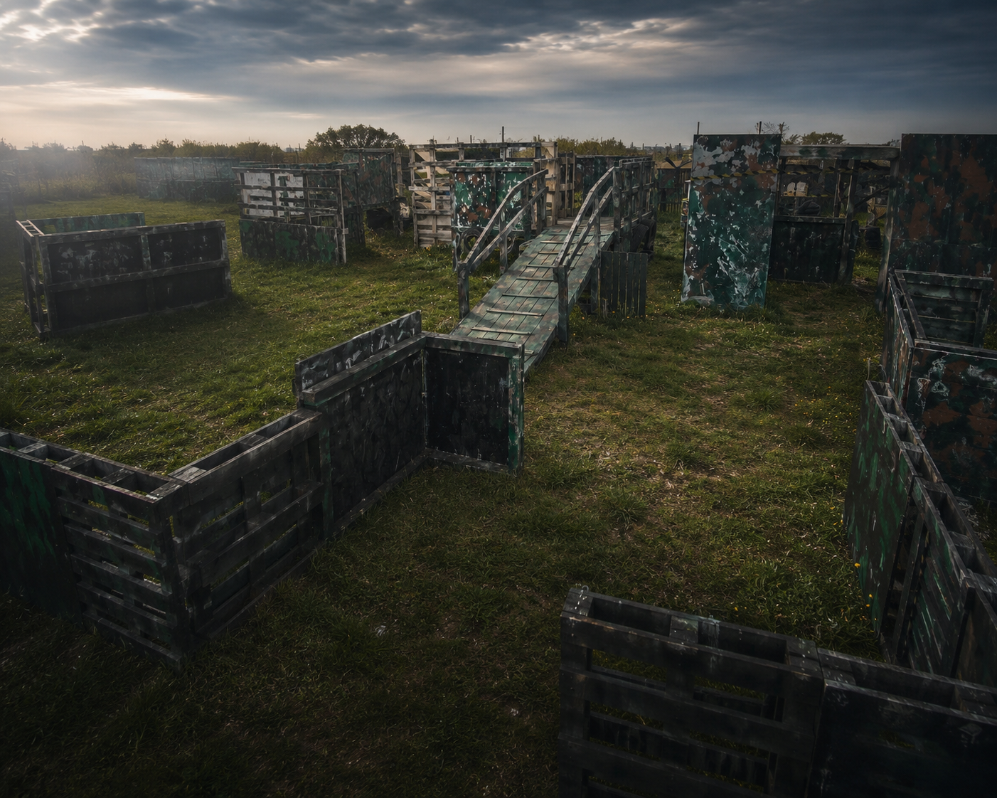 Paintball teren — panorama